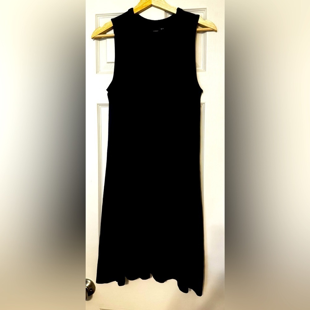 Navy pull over dress